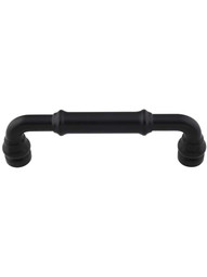 Brixton Cabinet Pull - 3 3/4 inch Center-to-Center in Flat Black.
